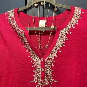 Sequin embellished sweater